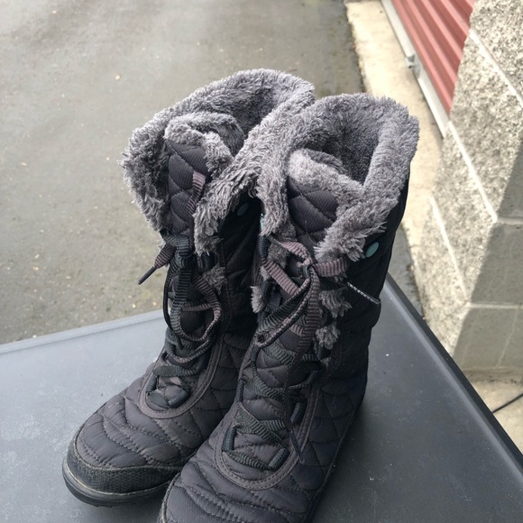 Columbia Sportswear Minx Omni Grip Waterproof Insulated Snow Boots Girls Size 2 - Picture 3 of 16